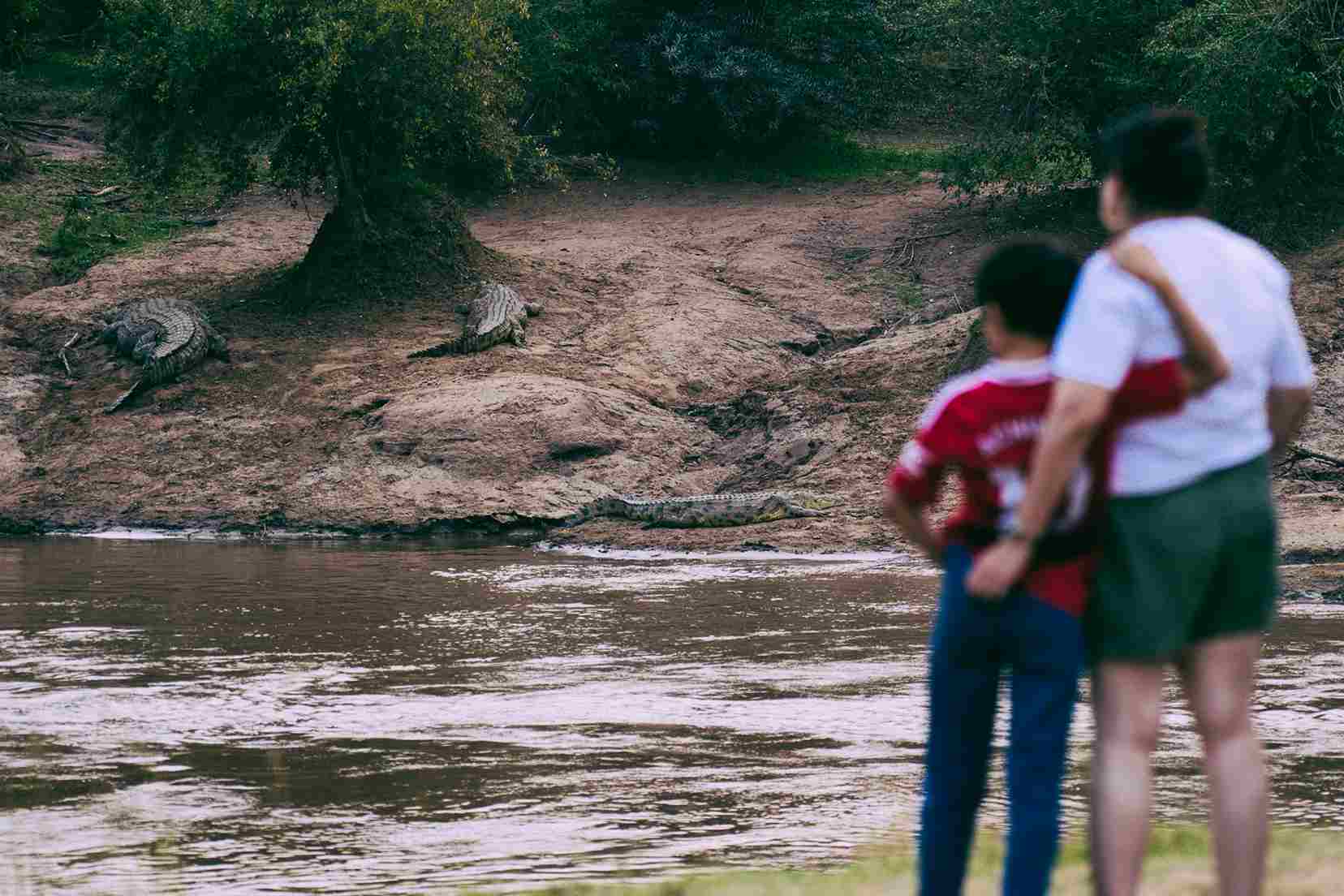 Guided bush walk at luxury camp in Masai Mara