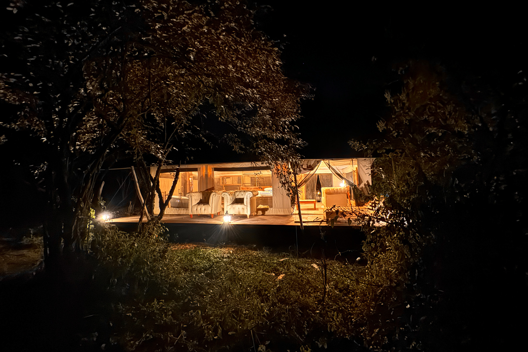 Exterior View of Luxury Tented camps in Masai Mara kenya