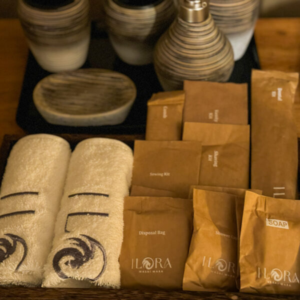 Washroom Essentials of Ilora Retreats, luxury Tented camps in masai Mara kenya