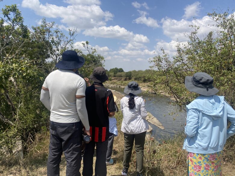 bush walk in the masai mara
